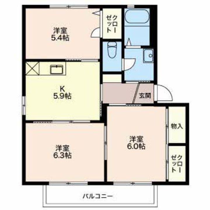 アプリコットCの間取り