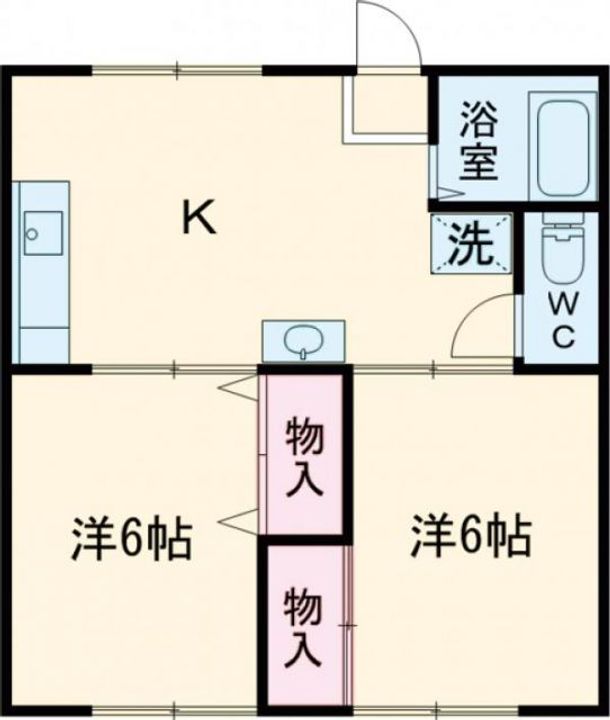 サンハイツ下り松の間取り