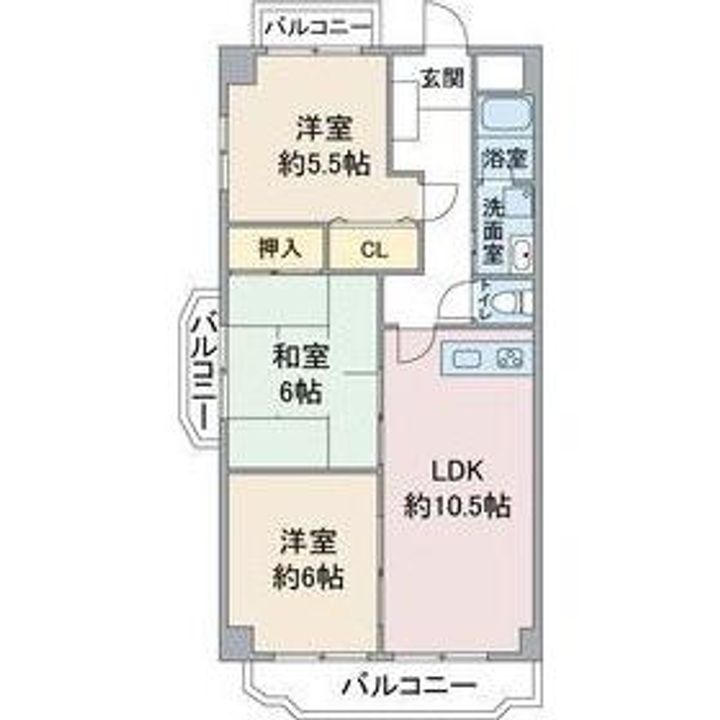 愛知県名古屋市千種区新西2(マンション)の賃貸物件の間取り