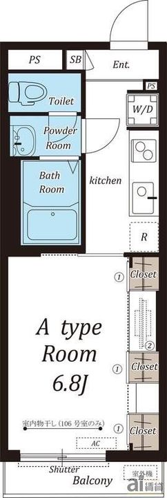 埼玉県坂戸市関間1(マンション)の賃貸物件の間取り