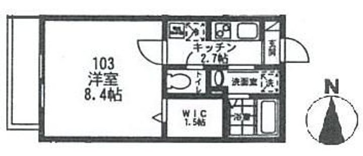 埼玉県川口市西川口2(アパート)の賃貸物件の間取り