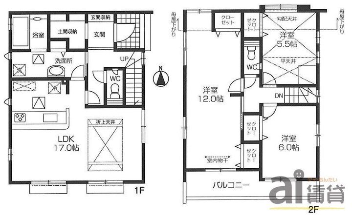 埼玉県川越市大字寺尾(一戸建)の賃貸物件の間取り