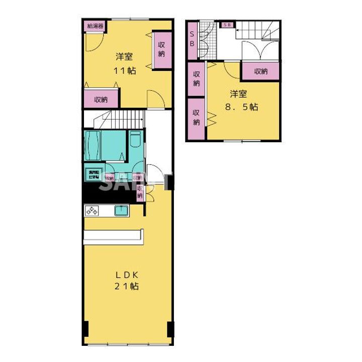 ニュー赤坂コーポラスの間取り