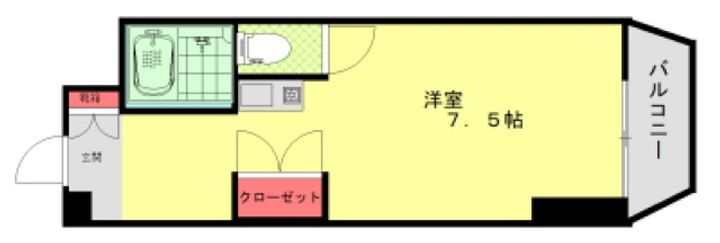 広島県広島市西区西観音町(マンション)の賃貸物件の間取り
