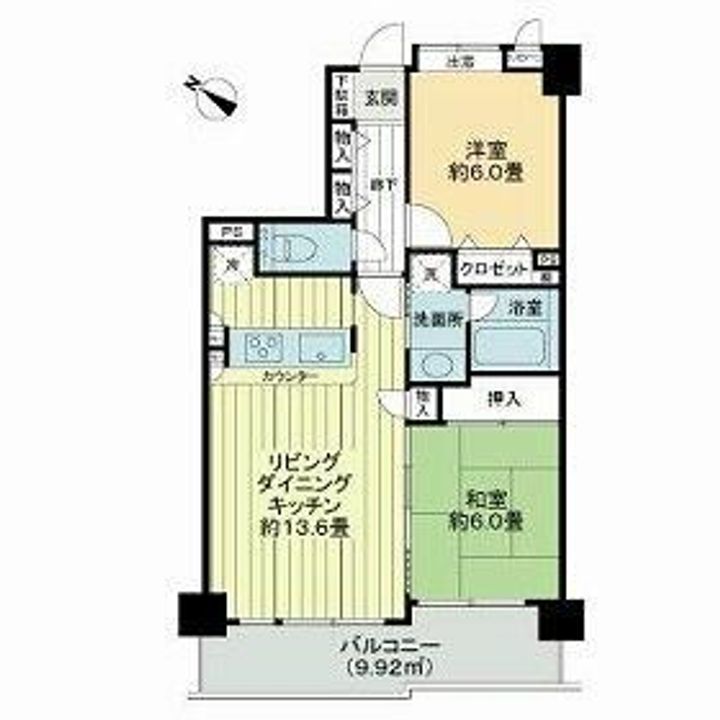 東京都八王子市千人町3(マンション)の賃貸物件の間取り