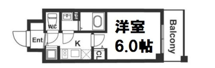 メインステージ京町堀の間取り