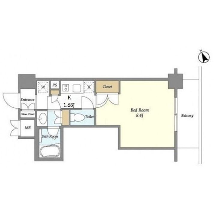 東京都品川区大井6(マンション)の賃貸物件の間取り