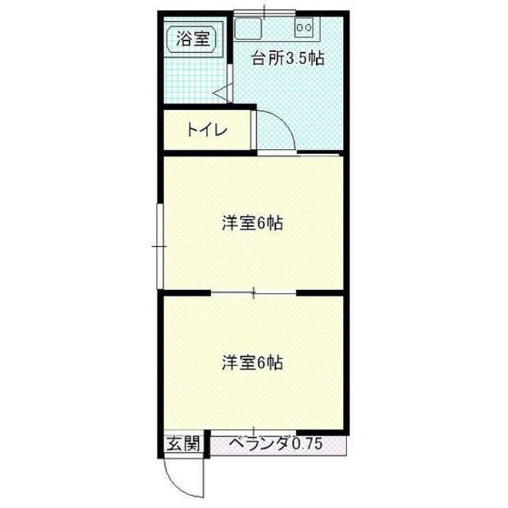 STハイツ中の橋の間取り