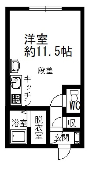 北海道釧路市住吉1-1-1 ウィローハイツF号室の間取り