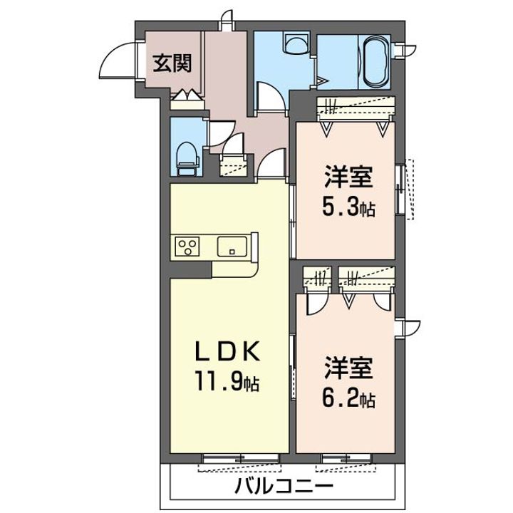 グリーンレジオの間取り