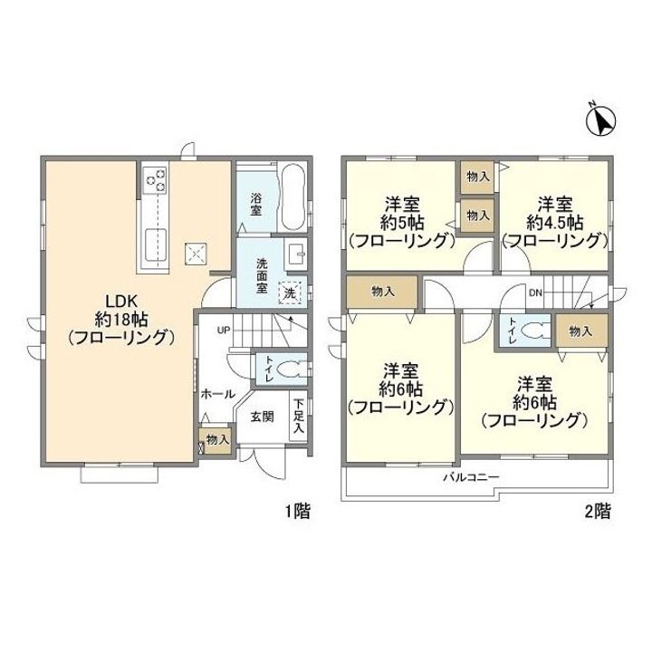 東京都国立市谷保(一戸建)の賃貸物件の間取り
