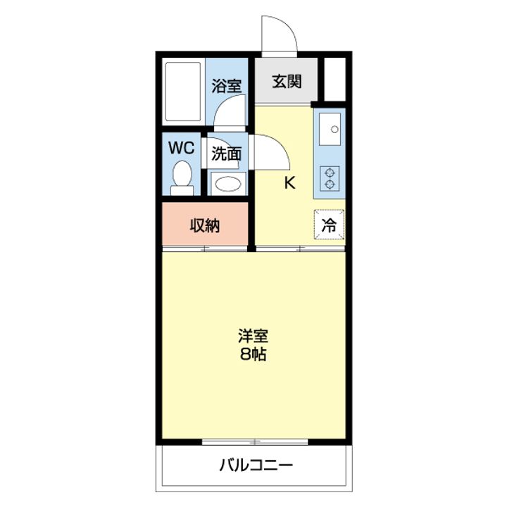 フィフティストームマンション下小塙の間取り