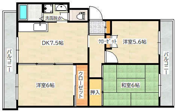 シルバーマンションの間取り