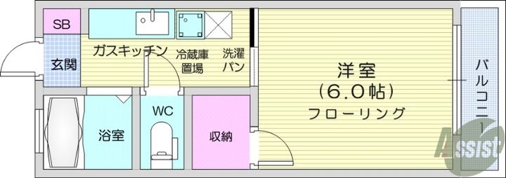 グリーンハイツの間取り