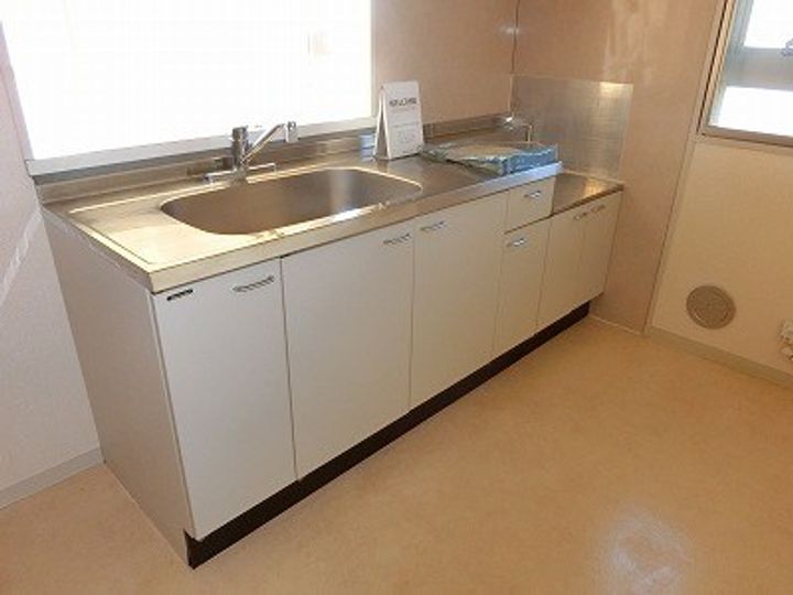 神奈川県厚木市愛甲東3の賃貸マンションのキッチン