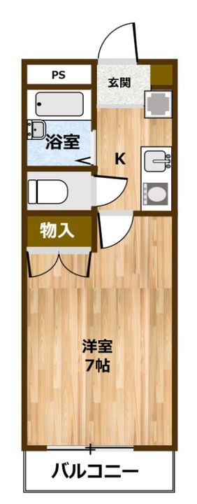 広島県呉市広横路3(マンション)の賃貸物件の間取り
