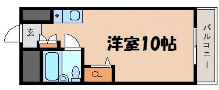 広島県広島市安芸区船越南3(マンション)の賃貸物件の間取り