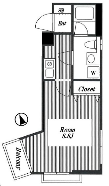 J・アムール北沢の間取り