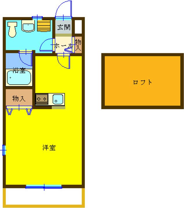 神奈川県川崎市中原区井田中ノ町(アパート)の賃貸物件の間取り