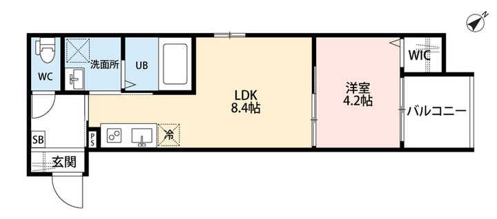 福岡県福岡市東区水谷3(アパート)の賃貸物件の間取り