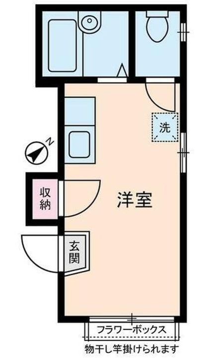 埼玉県さいたま市浦和区東仲町(アパート)の賃貸物件の間取り