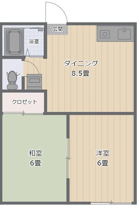 ハイム福王台Aの間取り
