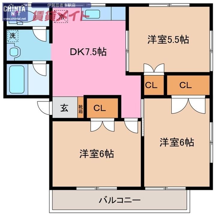 ドリームハイツ A棟の間取り