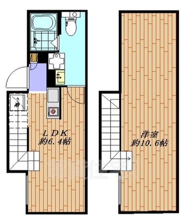 Flat K KASUYAの間取り