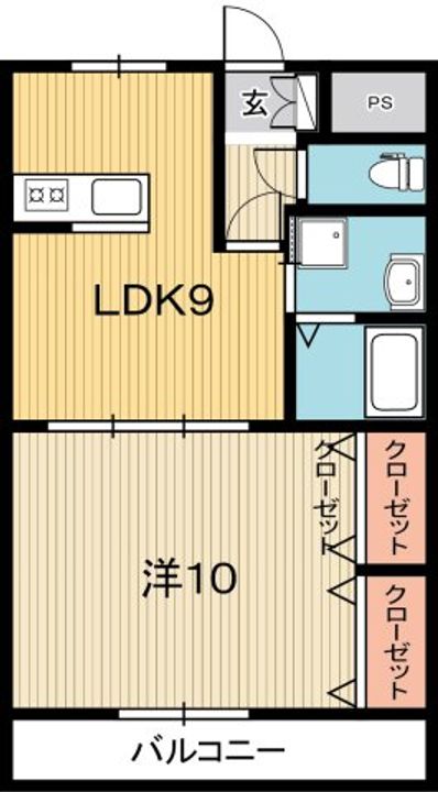 高知県高知市南川添(マンション)の賃貸物件の間取り