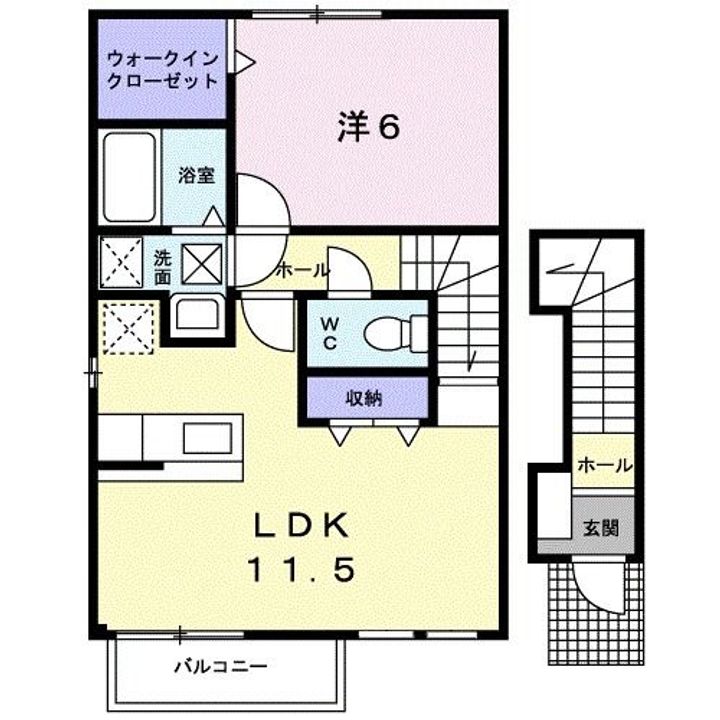 ジュネスAの間取り
