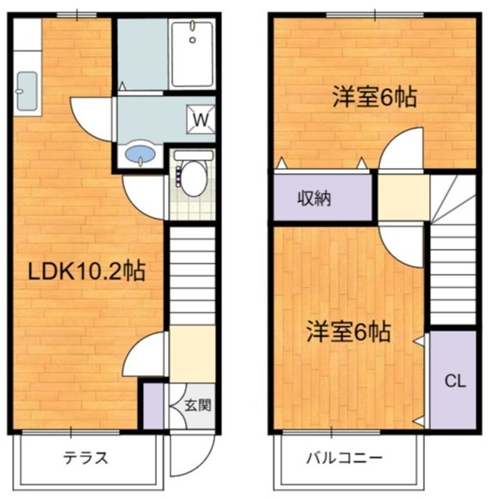 神奈川県川崎市多摩区菅稲田堤3(一戸建)の賃貸物件の間取り