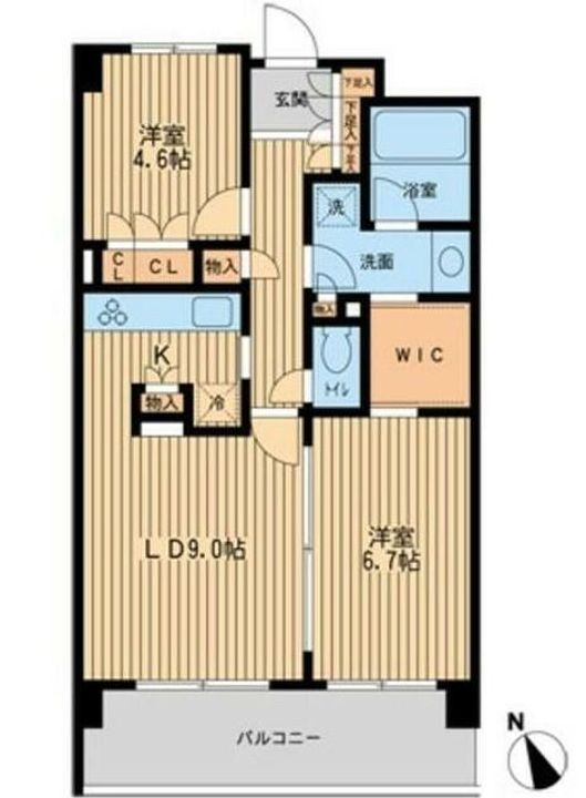 HF若林公園レジデンスの間取り