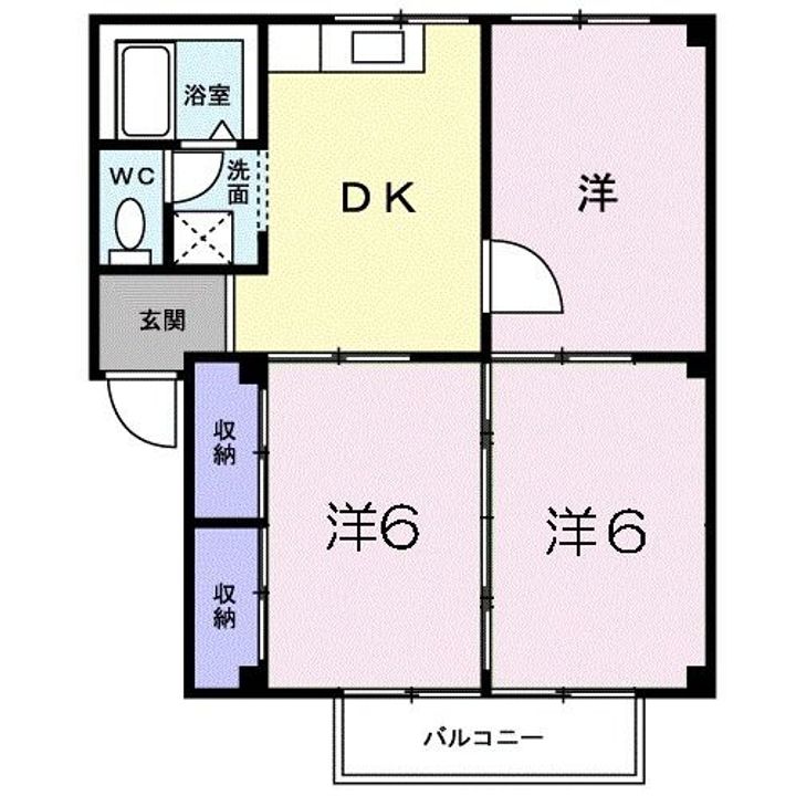 広島県尾道市高須町(アパート)の賃貸物件の間取り