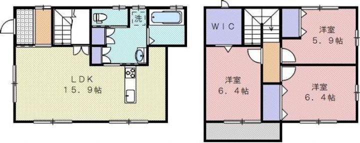 香川県高松市国分寺町福家(一戸建)の賃貸物件の間取り