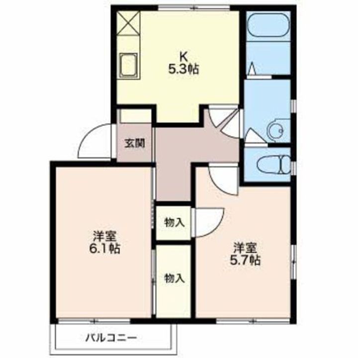 エステートこやま Eの間取り