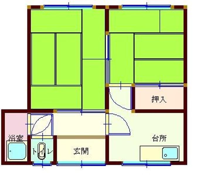 愛媛県四国中央市中曽根町(一戸建)の賃貸物件の間取り