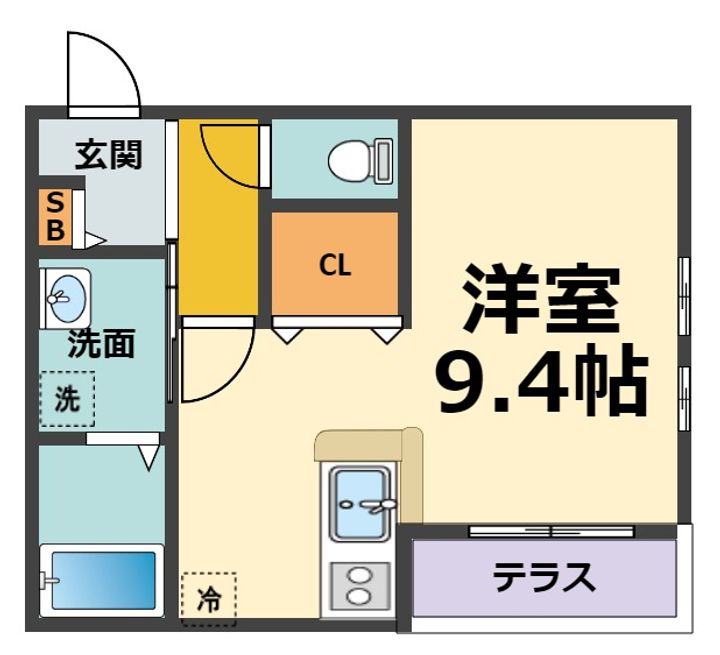 オブジェ今津の間取り