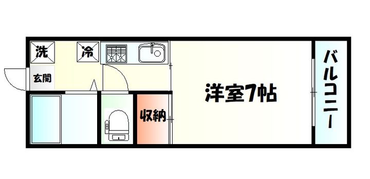 サンレモハイツ上杉の間取り
