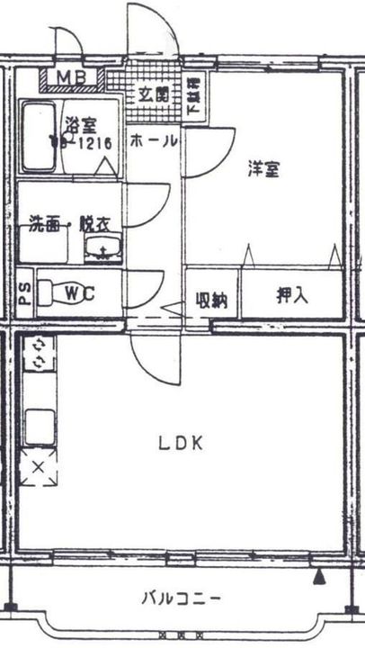 宮崎県宮崎市大橋3(マンション)の賃貸物件の間取り