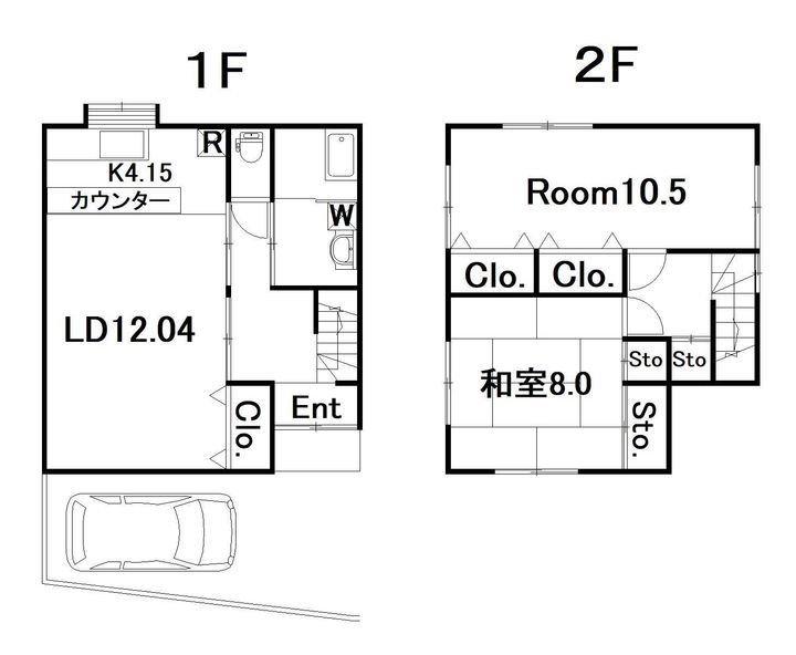 長崎県長崎市西山2(一戸建)の賃貸物件の間取り
