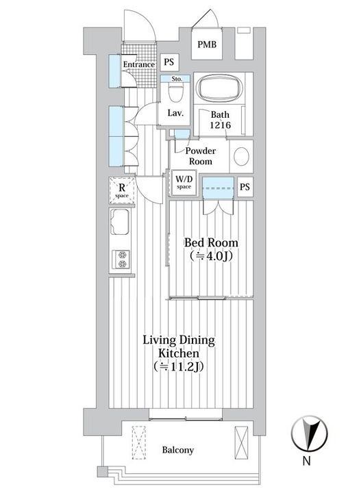 東京都世田谷区砧7(マンション)の賃貸物件の間取り