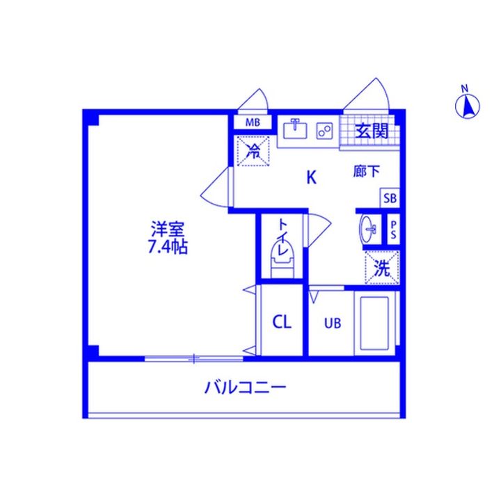 アンプルールフェール Sereinの間取り