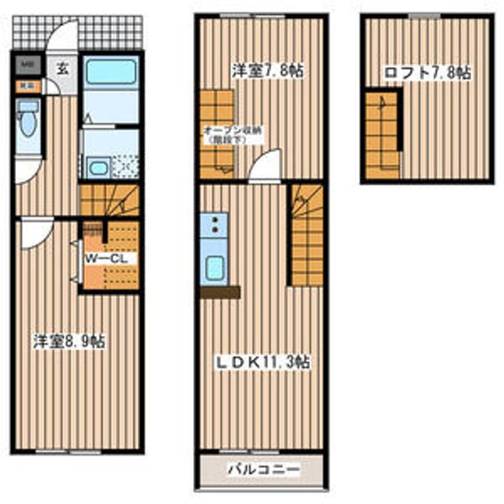 フェリス萩野町の間取り