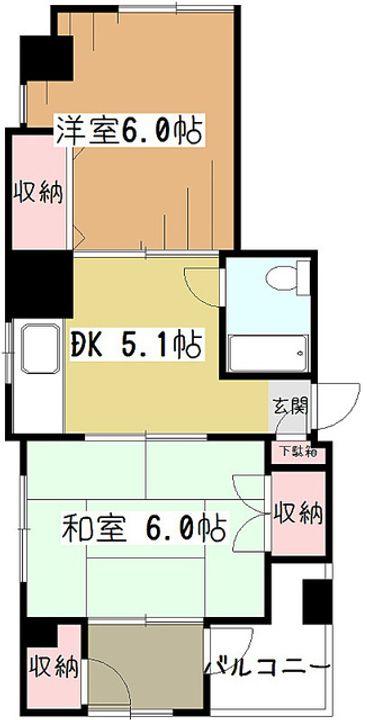 ロワール久米川の間取り