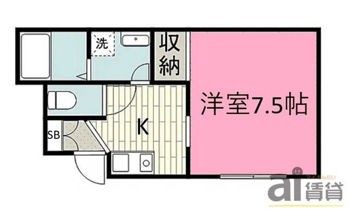 埼玉県川越市小仙波町2(アパート)の賃貸物件の間取り