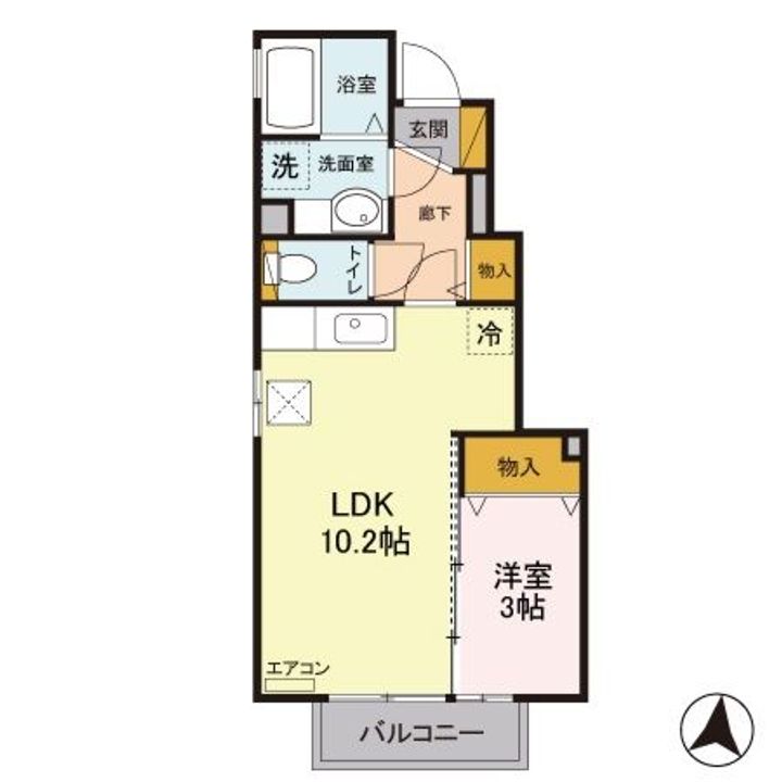 栃木県宇都宮市今宮4(アパート)の賃貸物件の間取り