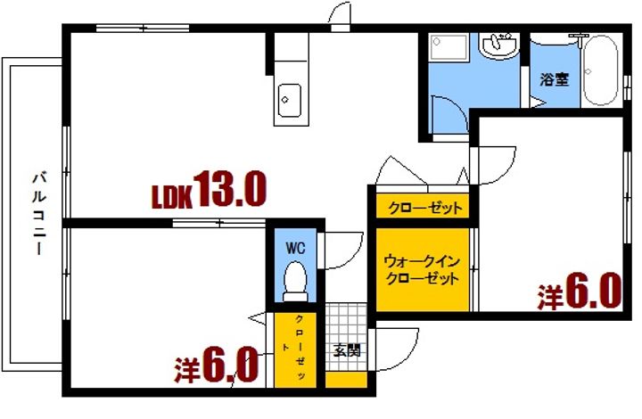 エーデルシャーメゾンC棟の間取り