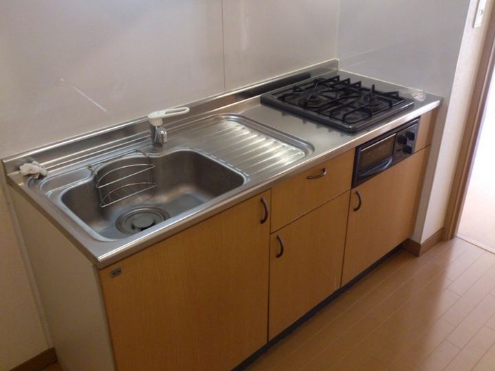 神奈川県川崎市中原区下小田中4(マンション)の賃貸物件のキッチン