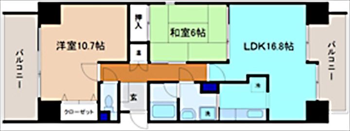 ロイヤルシャトー夢香山の間取り