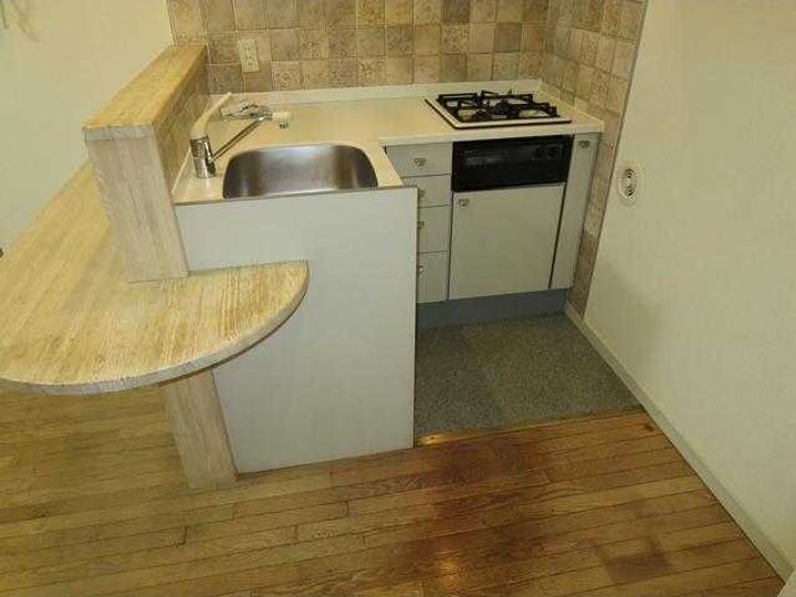 東京都多摩市豊ヶ丘1(マンション)の賃貸物件のキッチン